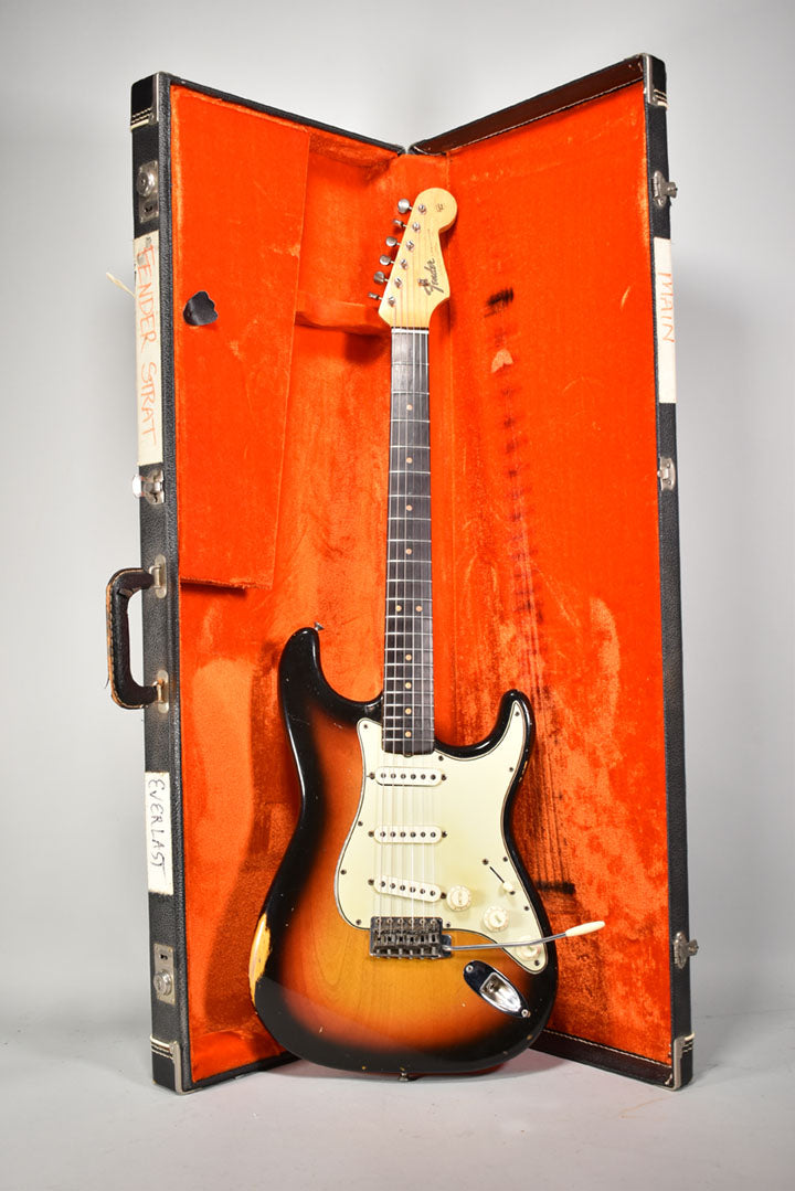 1964 Fender Stratocaster Sunburst Finish Vintage Electric Guitar w/HSC