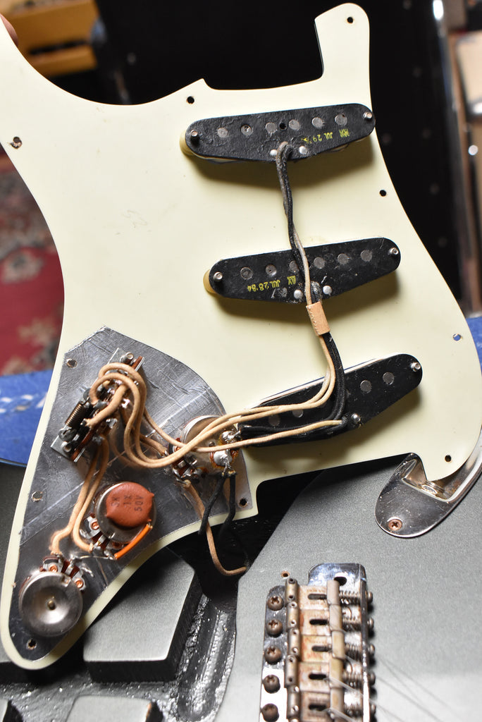 In The Shop: 1964 Fender Stratocaster Charcoal Frost Metallic