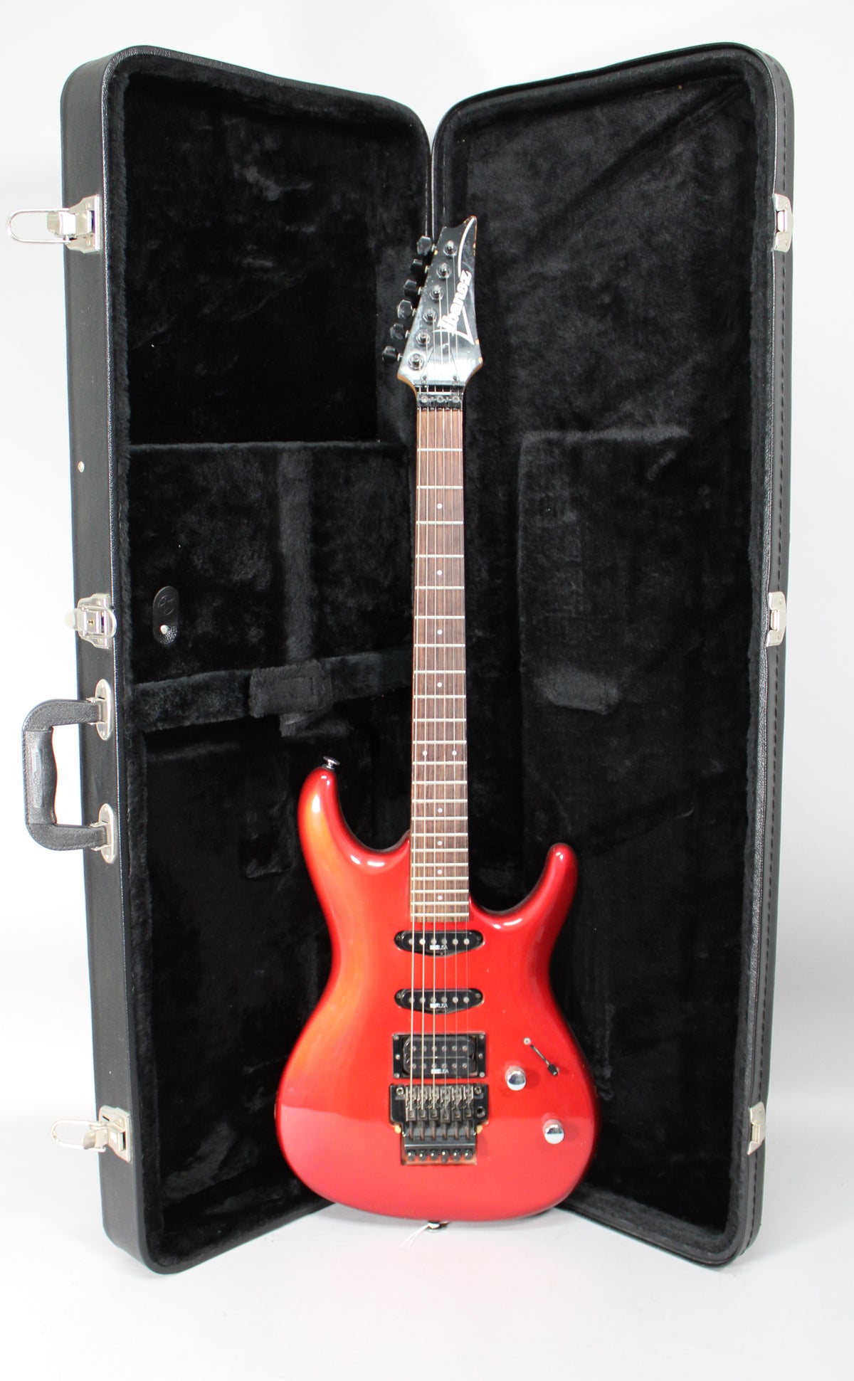 1987 Ibanez 540R Radius Series Floyd Rose HSS MIJ Jewel Red Finish