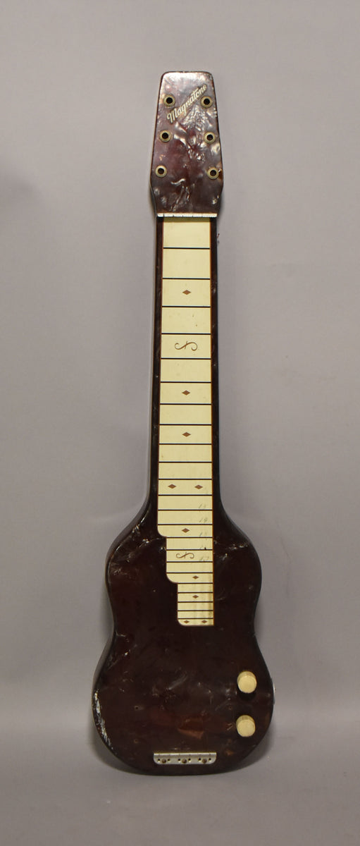 1940s Magnatone Dickerson Hawaiian Lap Steel Guitar Burgundy