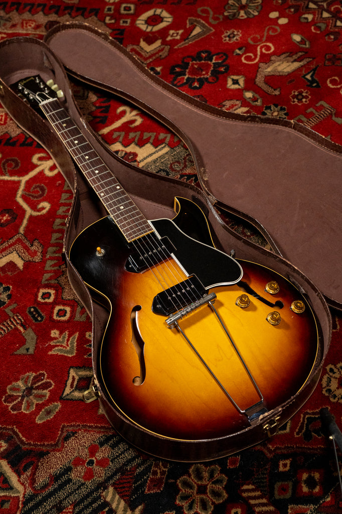 1957 Gibson ES-225 TD Sunburst Hollow Body Vintage Guitar w/OSSC