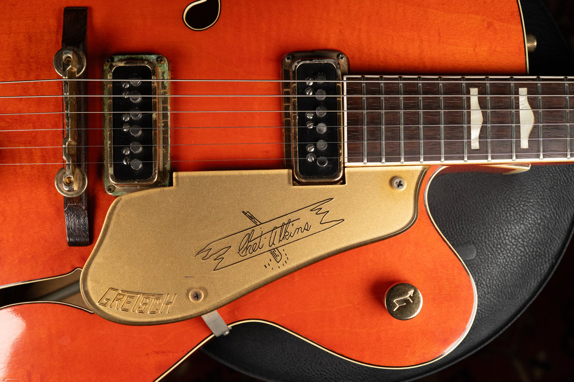 1957 Gretsch 6120 Chet Atkins Orange Finish Electric Guitar w/OHSC