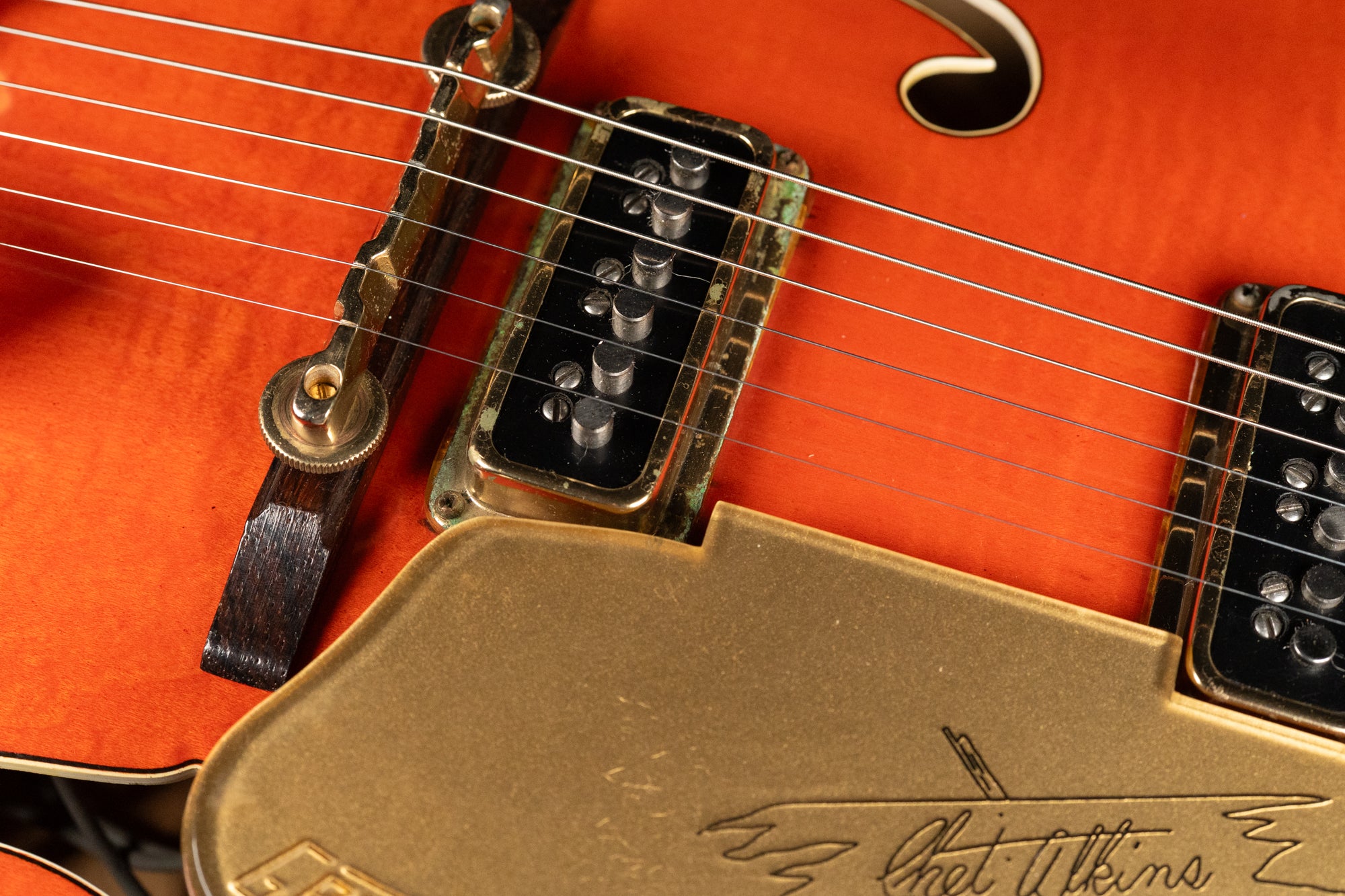 1957 Gretsch 6120 Chet Atkins Orange Finish Electric Guitar w/OHSC