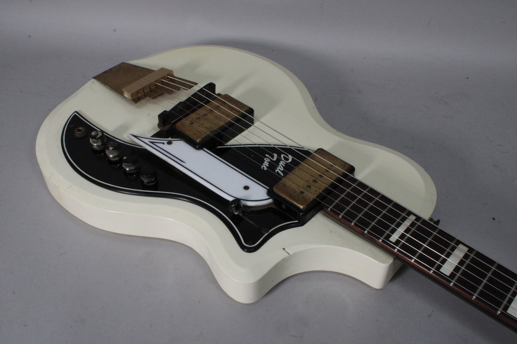 1958 Supro Dual Tone Arctic White David Bowie w/OHSC