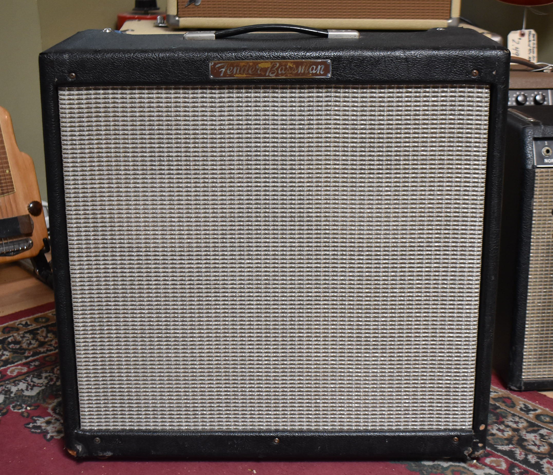 1959 Fender Bassman 5F6-A 4x10 Combo Modified Black Tolex Pre-CBS