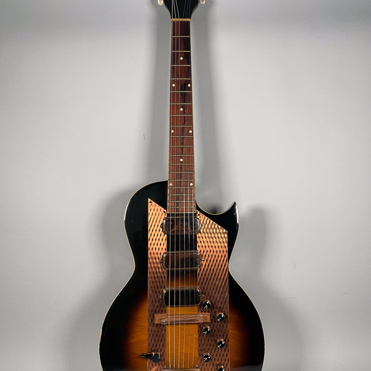 Circa 1960 Kay K-1983 Style Leader Sunburst Finish w/HSC 