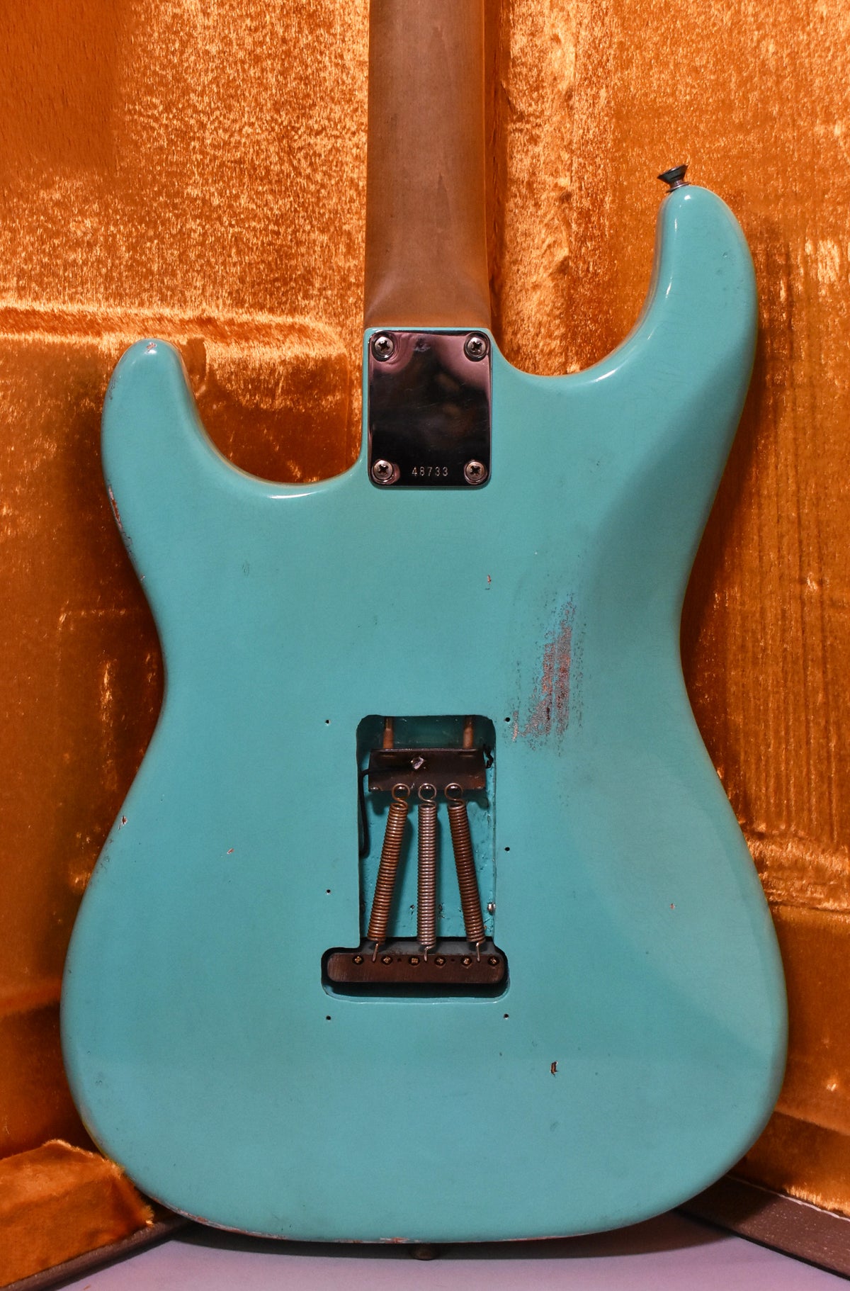 1960 Fender Stratocaster Seafoam Green Refinish Slab Board Pre-CBS w/HSC