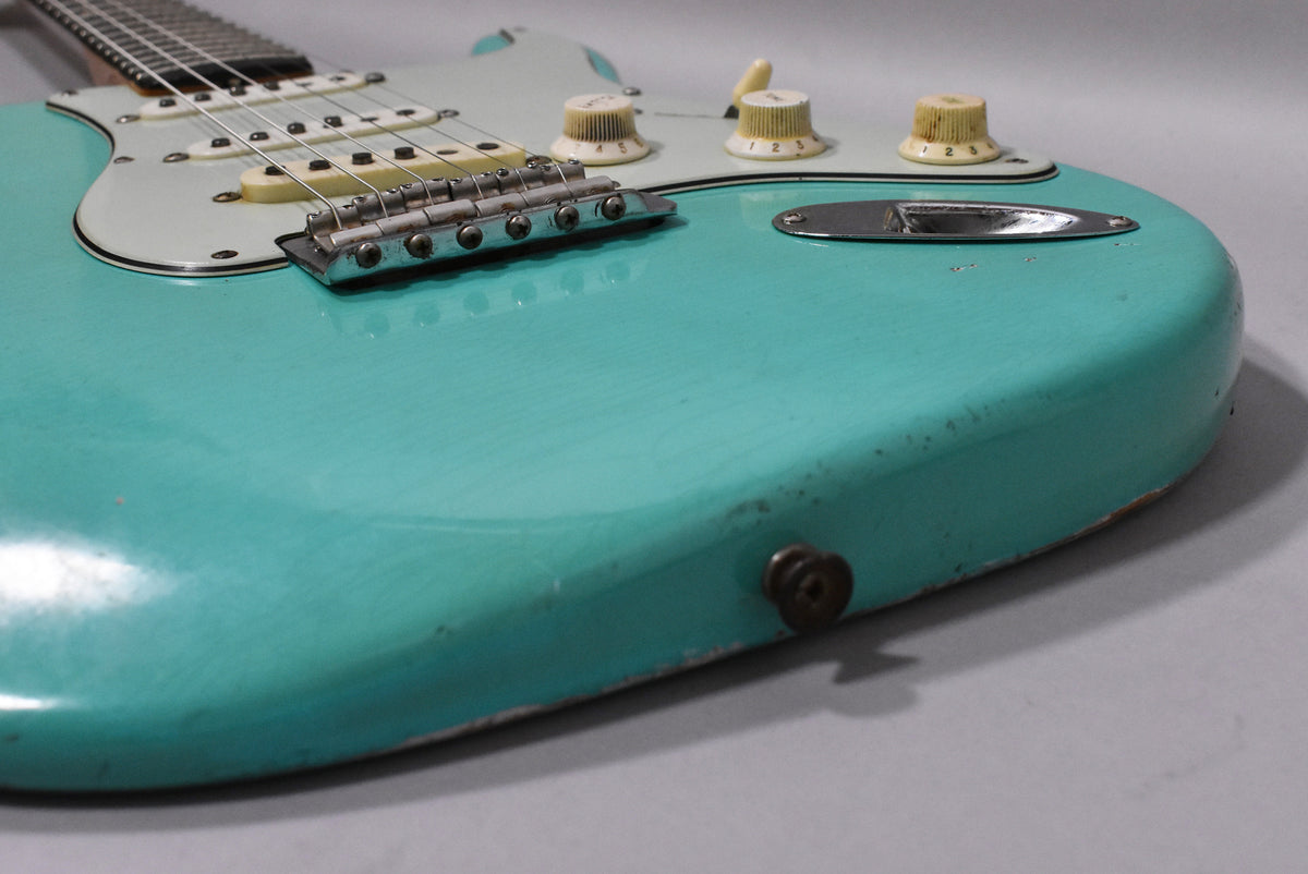 1960 Fender Stratocaster Seafoam Green Refinish Slab Board Pre-CBS w/HSC