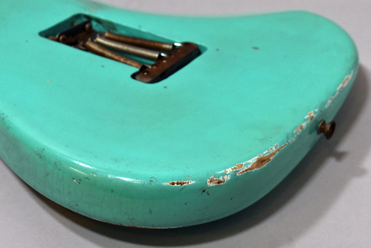 1960 Fender Stratocaster Seafoam Green Refinish Slab Board Pre-CBS w/HSC