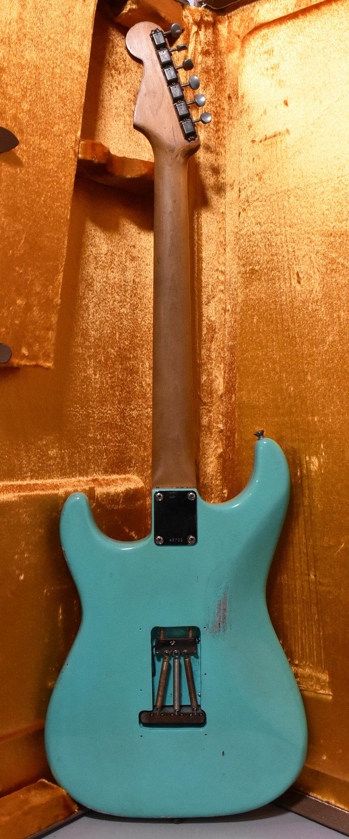 1960 Fender Stratocaster Seafoam Green Refinish Slab Board Pre-CBS w/HSC