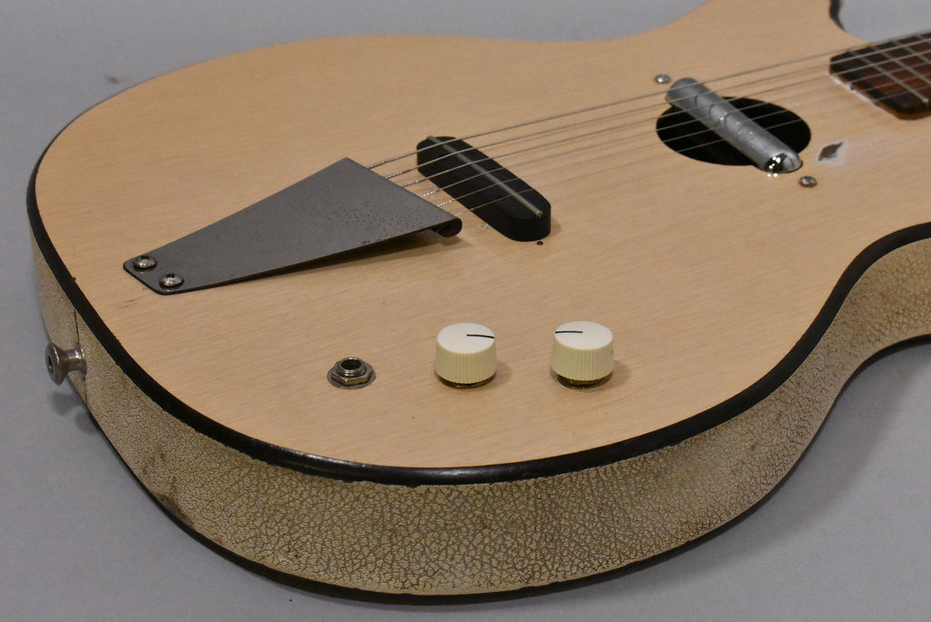 1960s Danelectro Convertible Electric Guitar Natural Finish