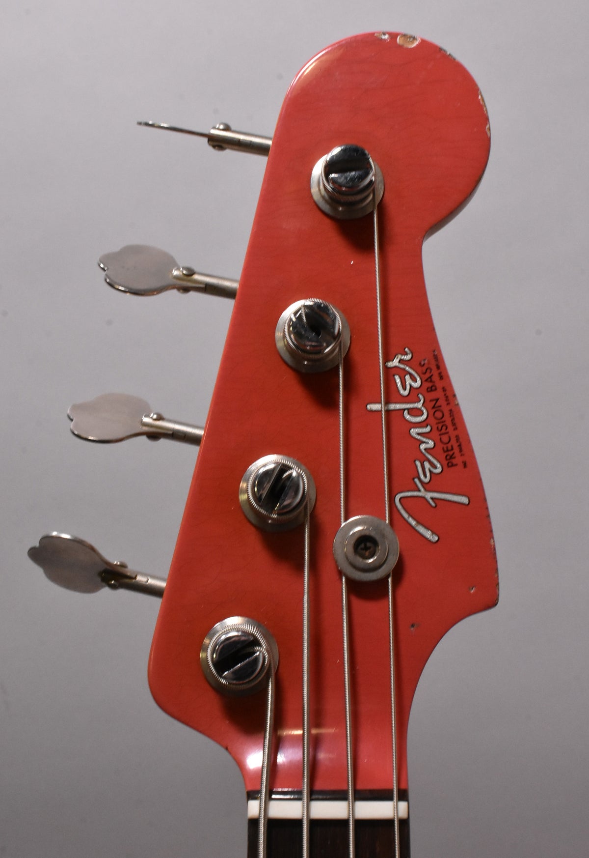 1963 Fender Precision Bass Aged Fiesta Red Refinish Pre-CBS w/HSC