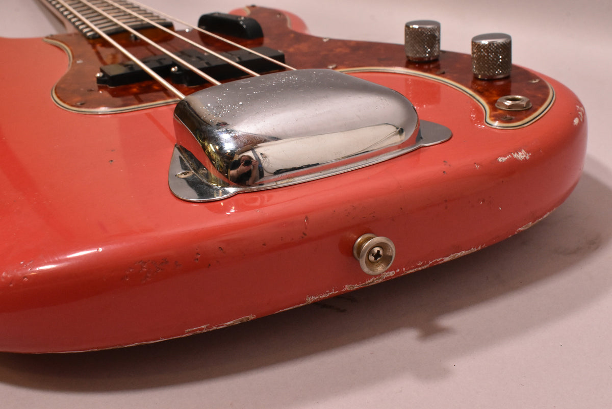 1963 Fender Precision Bass Aged Fiesta Red Refinish Pre-CBS w/HSC