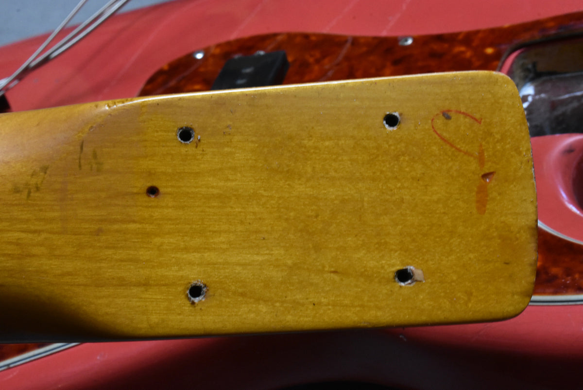 1963 Fender Precision Bass Aged Fiesta Red Refinish Pre-CBS w/HSC