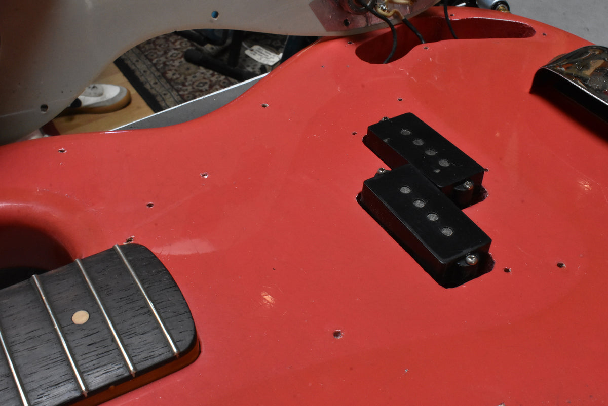 1963 Fender Precision Bass Aged Fiesta Red Refinish Pre-CBS w/HSC