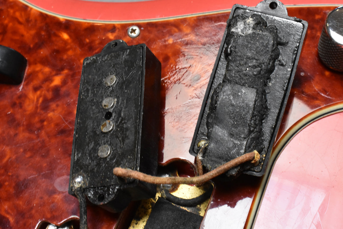 1963 Fender Precision Bass Aged Fiesta Red Refinish Pre-CBS w/HSC