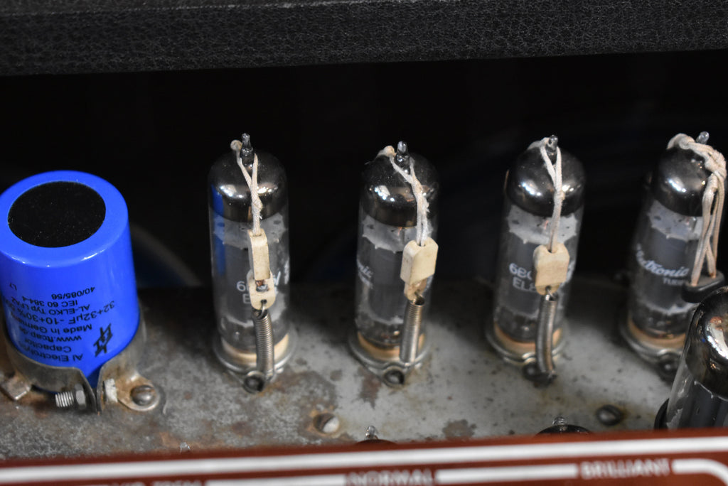 c. 1963 Vox AC-30 2x12" Tube Amplifier Combo Copper Panel JMI Top Boost w/FTSW