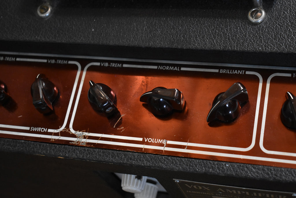 c. 1963 Vox AC-30 2x12" Tube Amplifier Combo Copper Panel JMI Top Boost w/FTSW