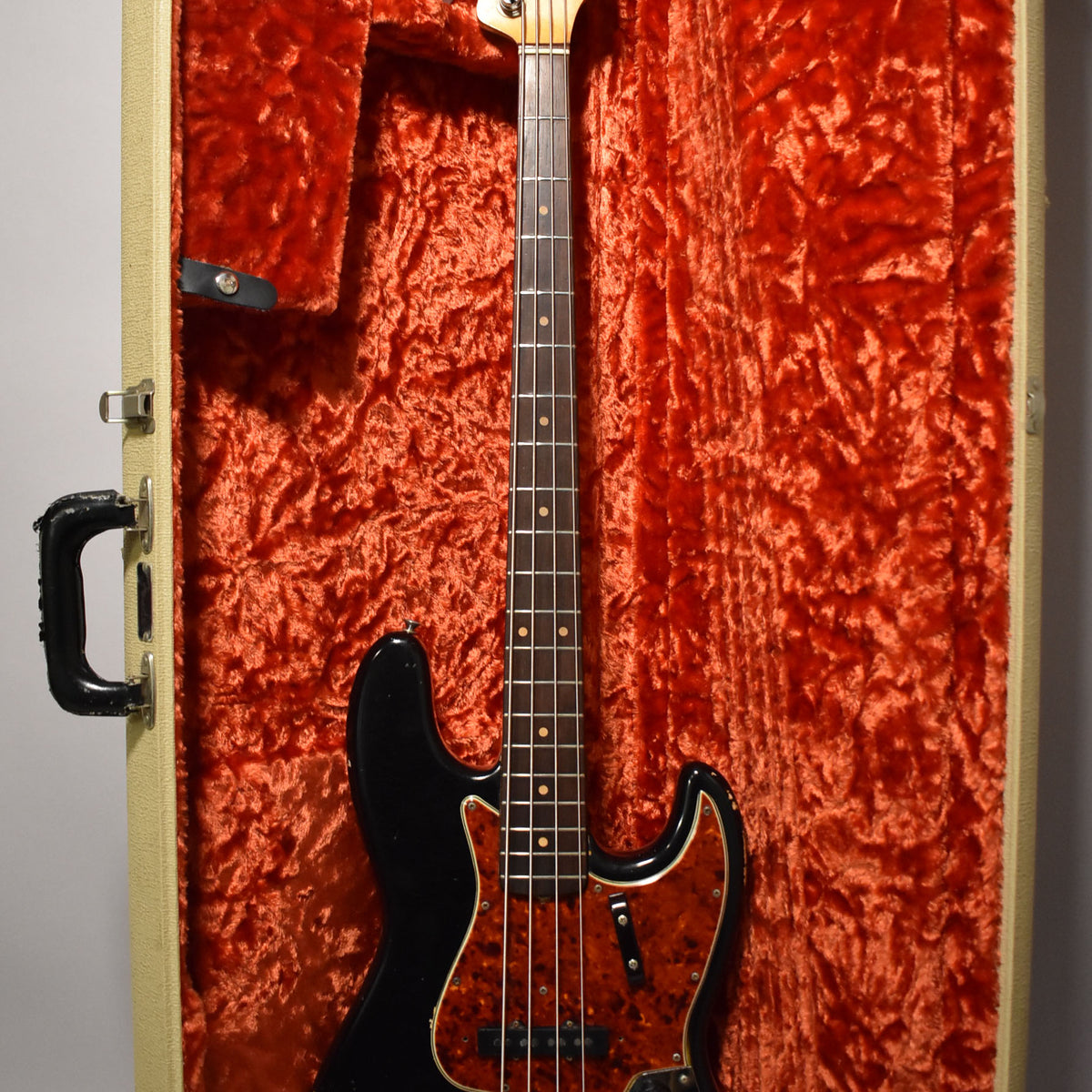 1964 Fender Jazz Bass Black Refin Pre-CBS w/HSC – Imperial Vintage