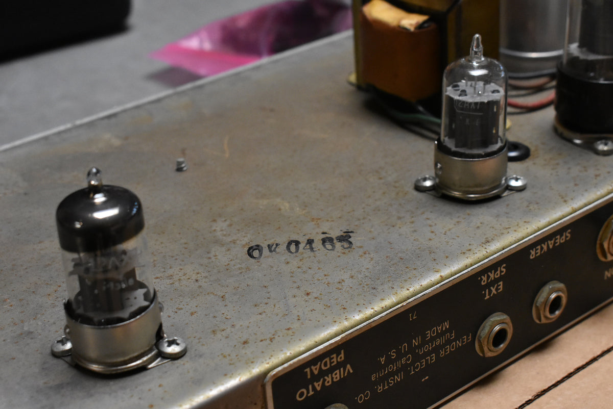 1965 Fender Princeton Amplifier Pre-CBS Black