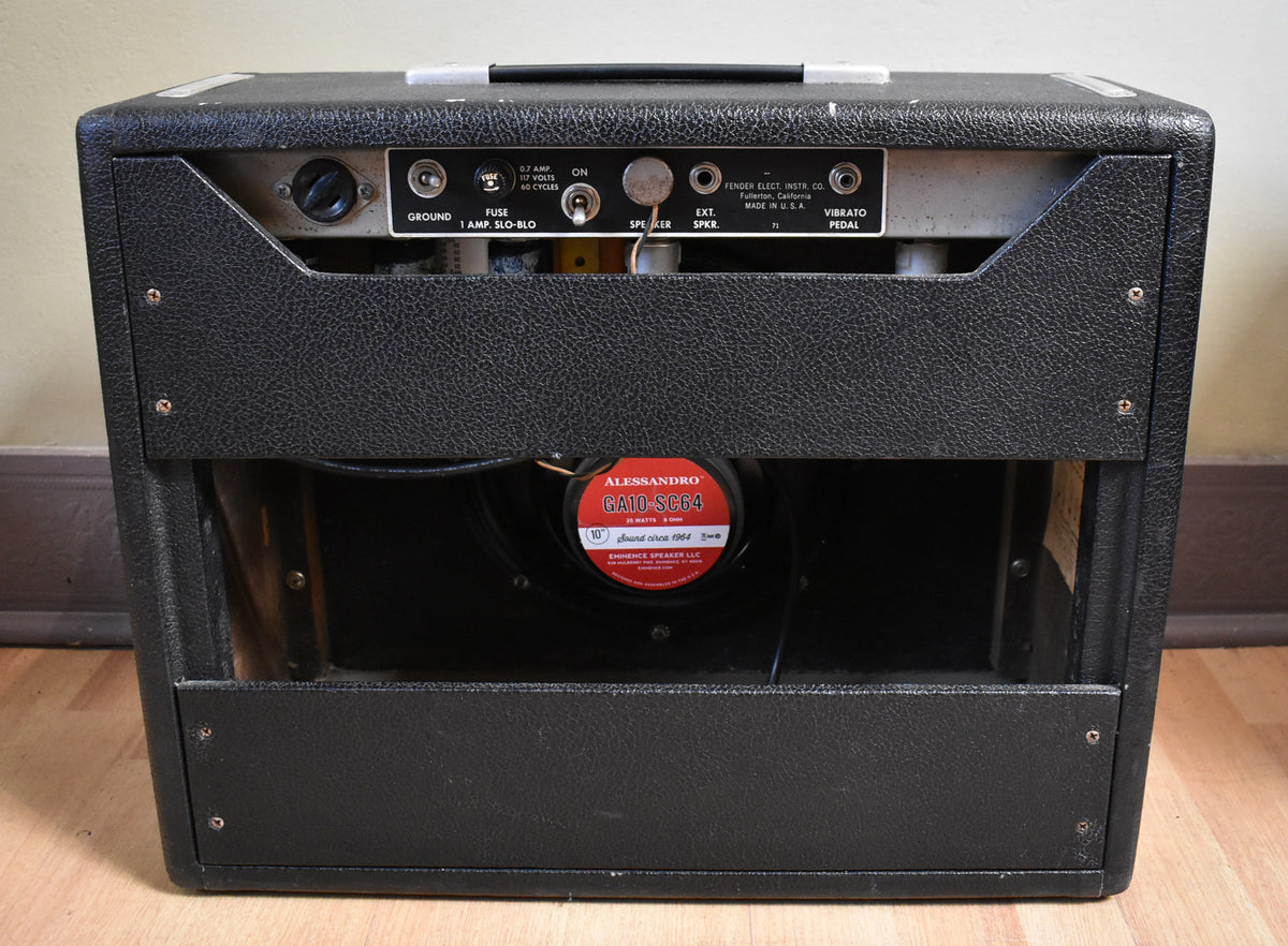 1965 Fender Princeton Amplifier Pre-CBS Black