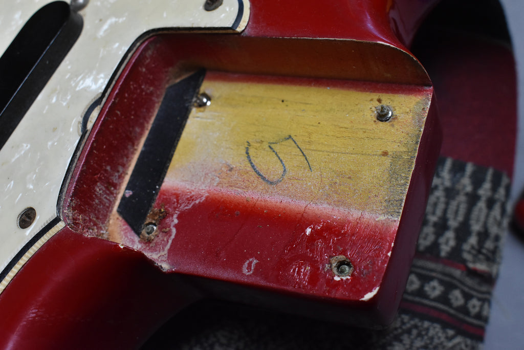 1965 Fender Mustang Dakota Red L-Series 'A' Neck w/OHSC