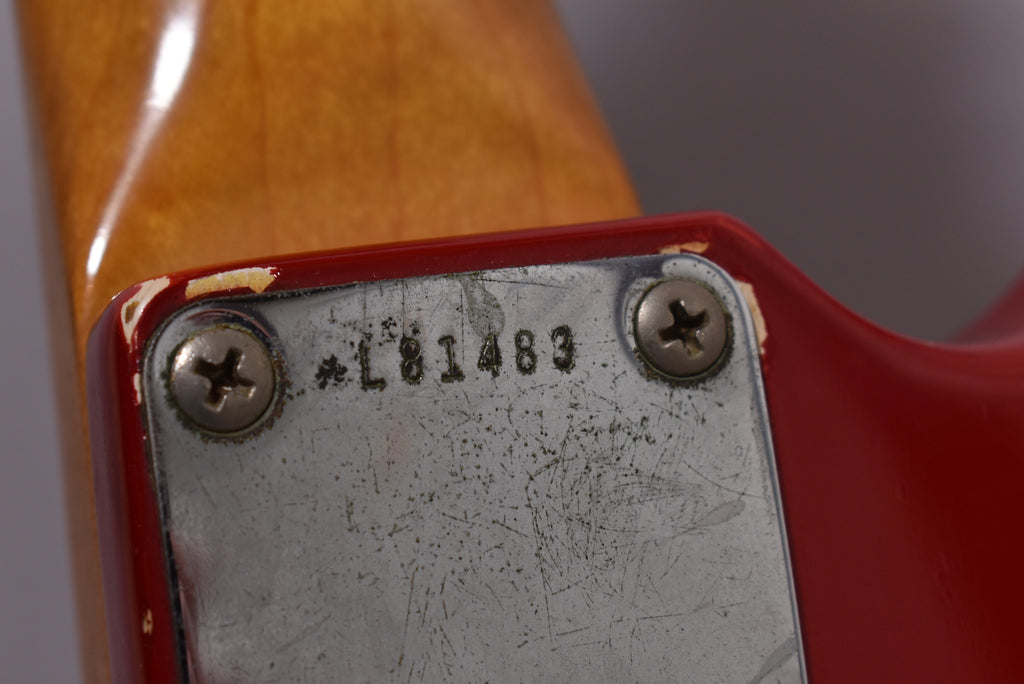 1965 Fender Mustang Dakota Red L-Series 'A' Neck w/OHSC
