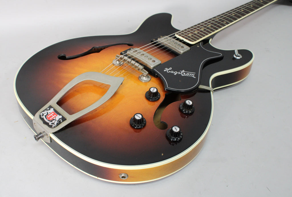 1967 Hagstrom Viking I Semi-Hollow Electric Sunburst Finish w/HSC