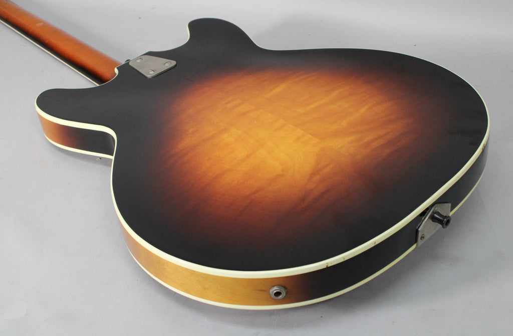 1967 Hagstrom Viking I Semi-Hollow Electric Sunburst Finish w/HSC