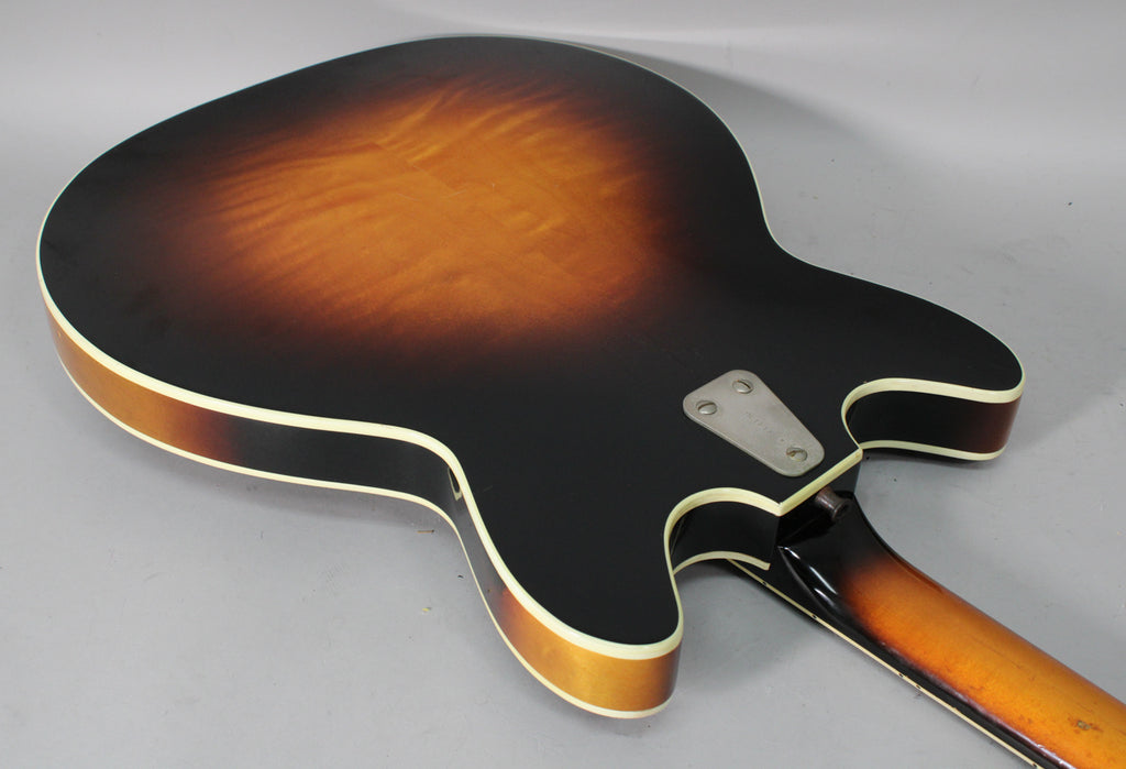 1967 Hagstrom Viking I Semi-Hollow Electric Sunburst Finish w/HSC