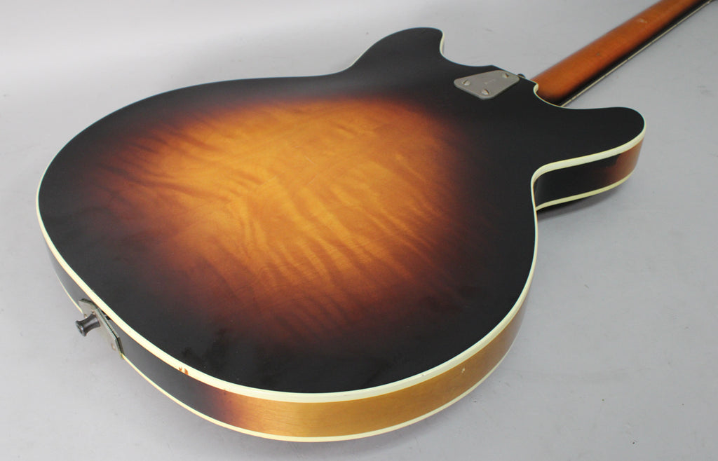 1967 Hagstrom Viking I Semi-Hollow Electric Sunburst Finish w/HSC