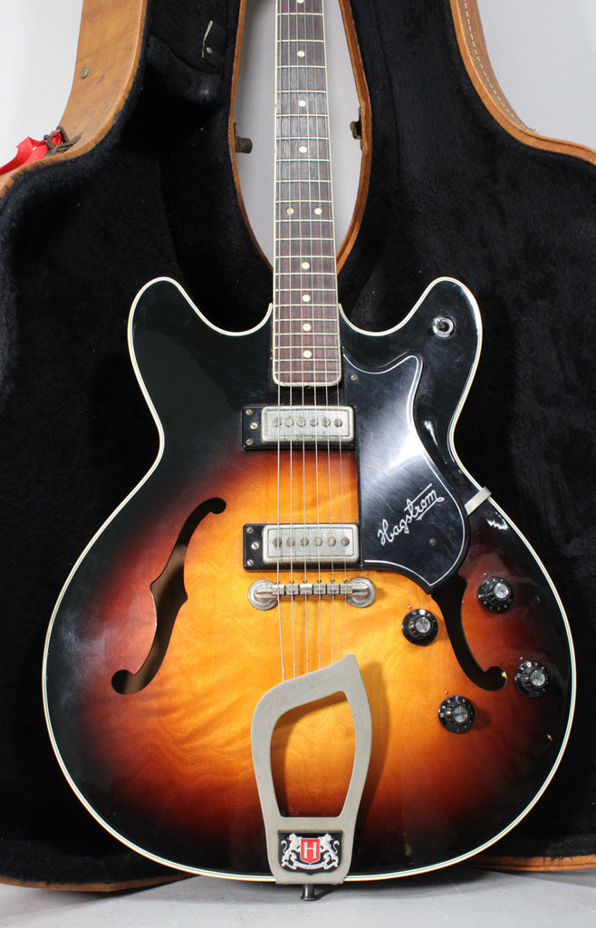 1967 Hagstrom Viking I Semi-Hollow Electric Sunburst Finish w/HSC