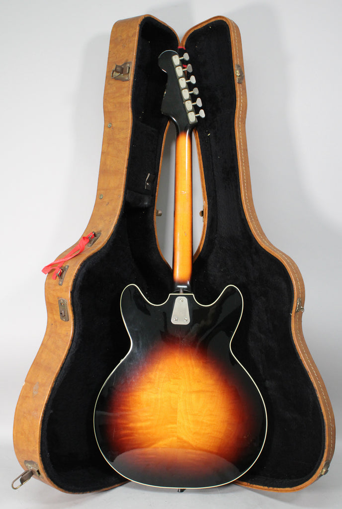 1967 Hagstrom Viking I Semi-Hollow Electric Sunburst Finish w/HSC