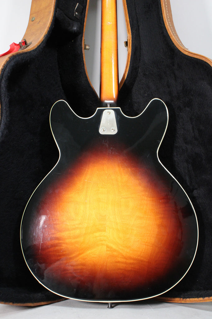 1967 Hagstrom Viking I Semi-Hollow Electric Sunburst Finish w/HSC