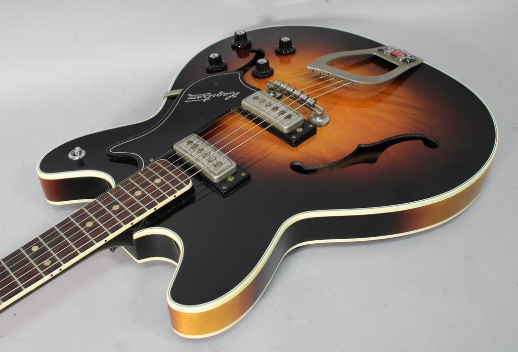1967 Hagstrom Viking I Semi-Hollow Electric Sunburst Finish w/HSC
