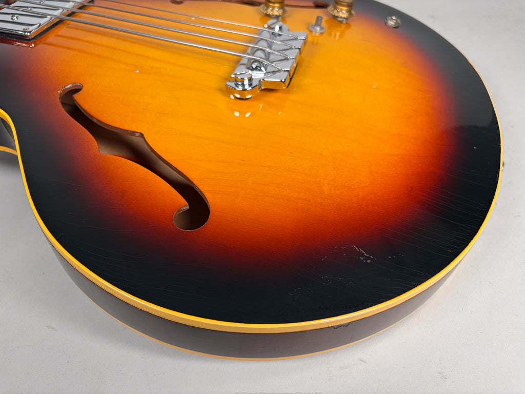 1967 Gibson EB-2 Bass Guitar Sunburst Finish w/Soft Shell Case