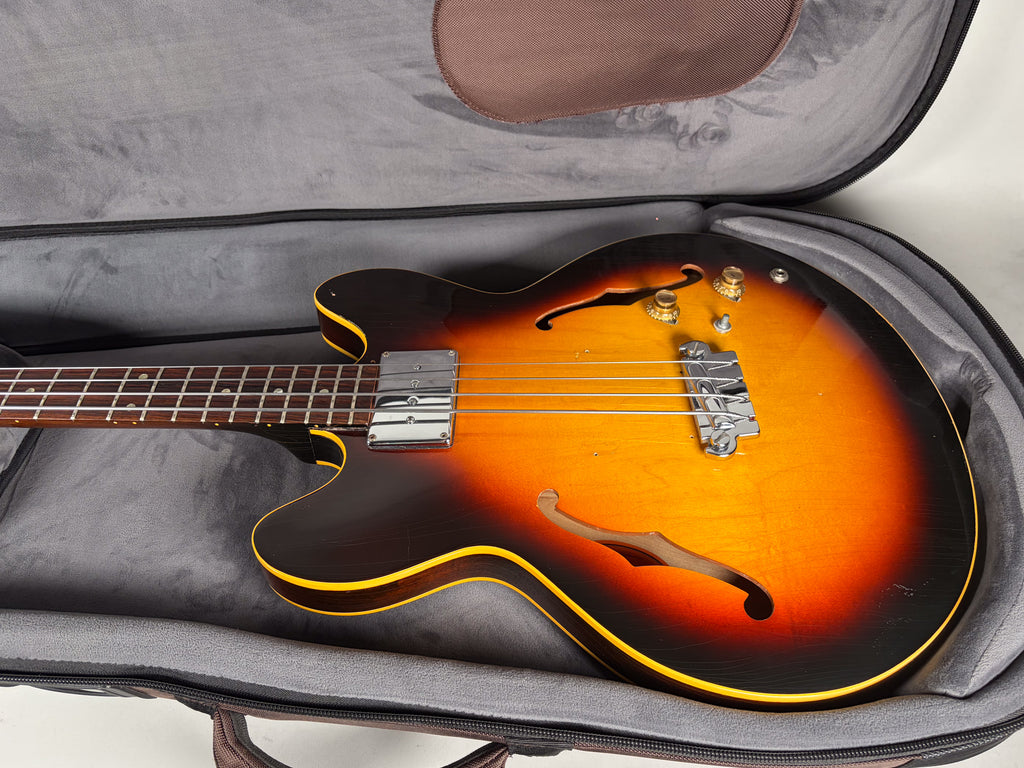 1967 Gibson EB-2 Bass Guitar Sunburst Finish w/Soft Shell Case