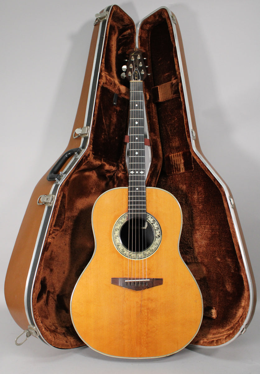 1968 Ovation Deluxe Balladeer Shiny Bowl Back Acoustic-Electric