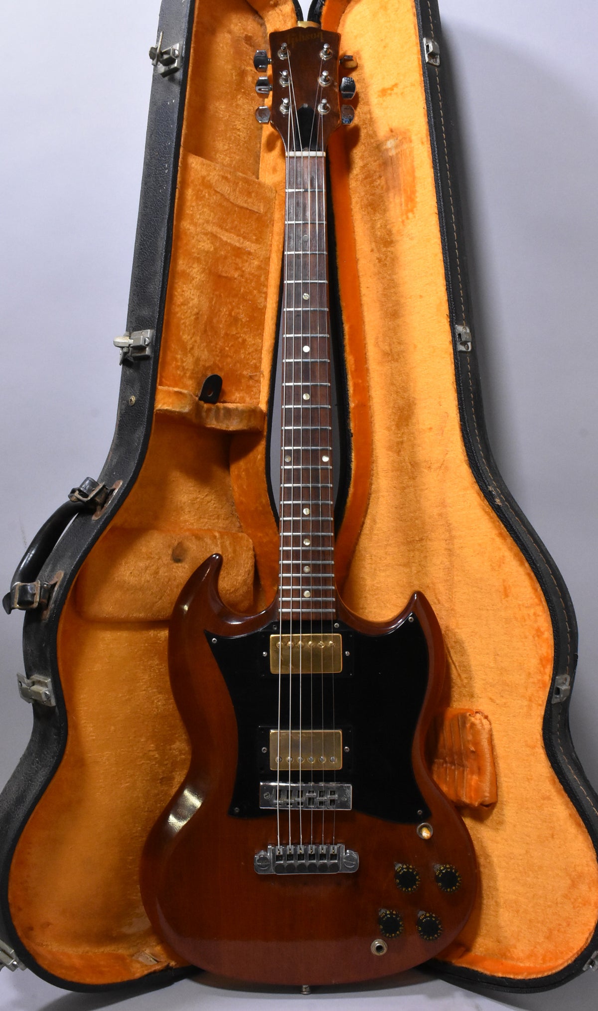 1969 Gibson Melody Maker SG Modified Natural Mahogany Finish w/HSC