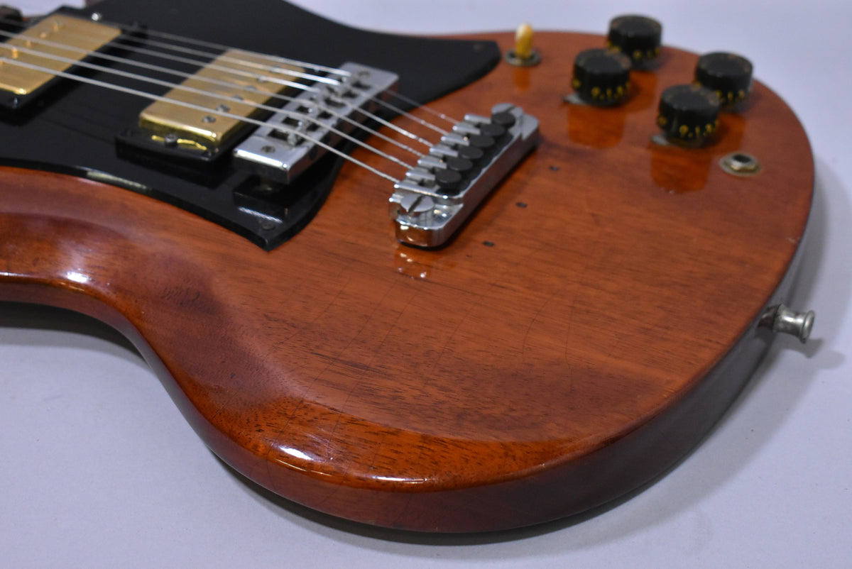 1969 Gibson Melody Maker SG Modified Natural Mahogany Finish w/HSC