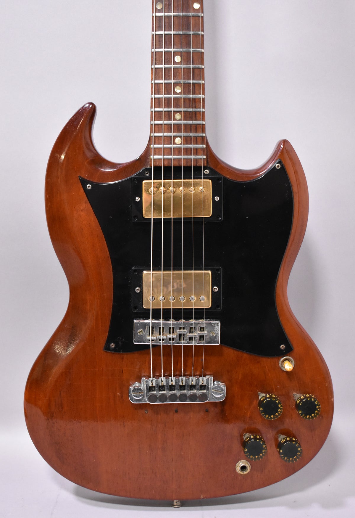 1969 Gibson Melody Maker SG Modified Natural Mahogany Finish w/HSC
