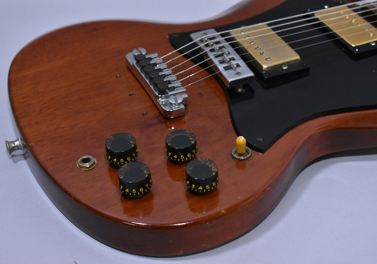 1969 Gibson Melody Maker SG Modified Natural Mahogany Finish w/HSC