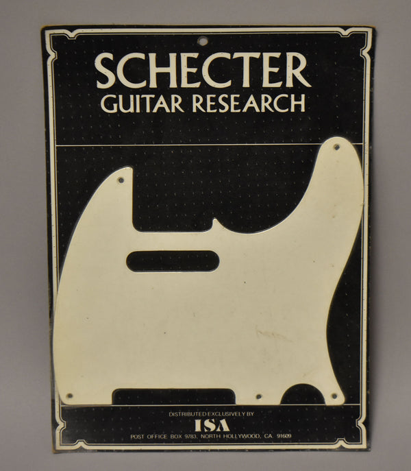 1970s-1980s-Schecter-USA-T-Style-Sealed-Pickguard-NOS-White-Sell-Your-Guitar-Vintage-Guitar-Store