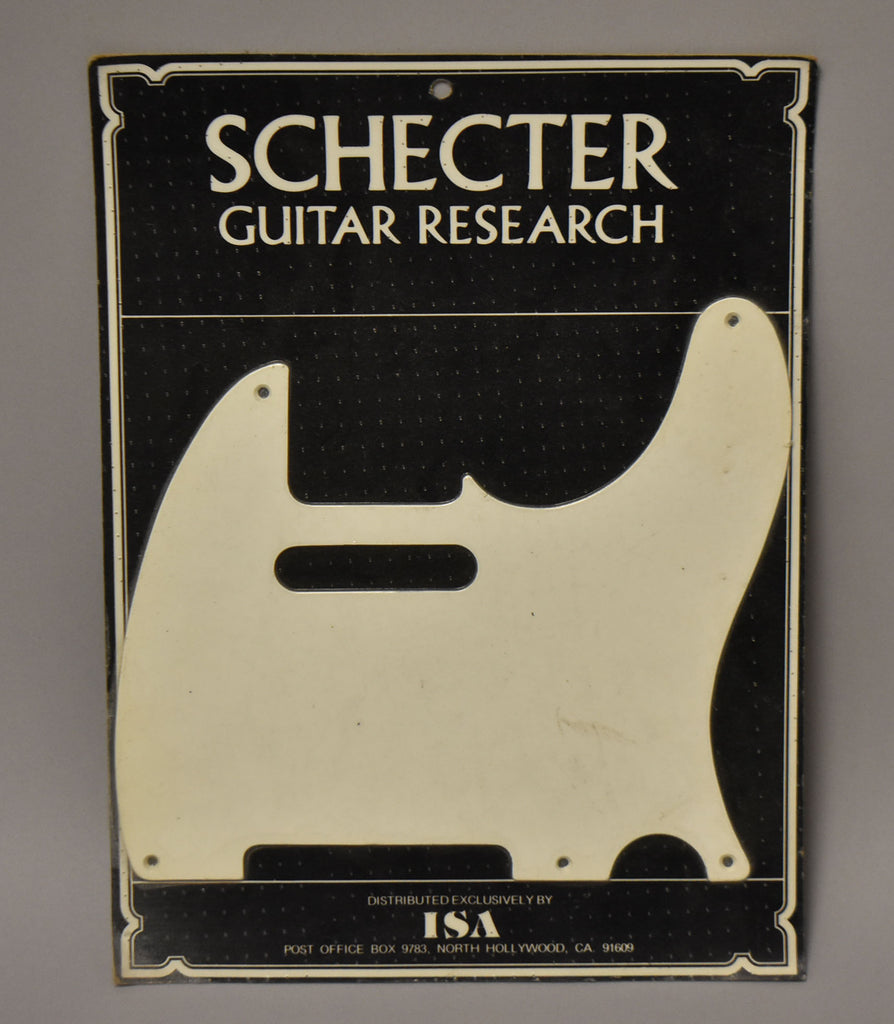 1970s-1980s-Schecter-USA-T-Style-Sealed-Pickguard-NOS-White-Sell-Your-Guitar-Vintage-Guitar-Store