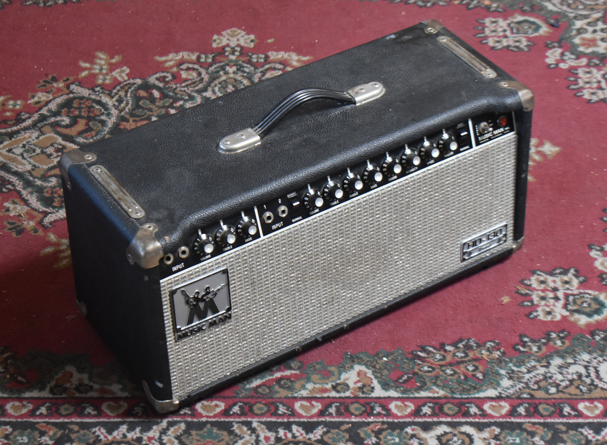 1977 Music Man HD-130 Reverb Hybrid Amp Head w/FSW – Imperial