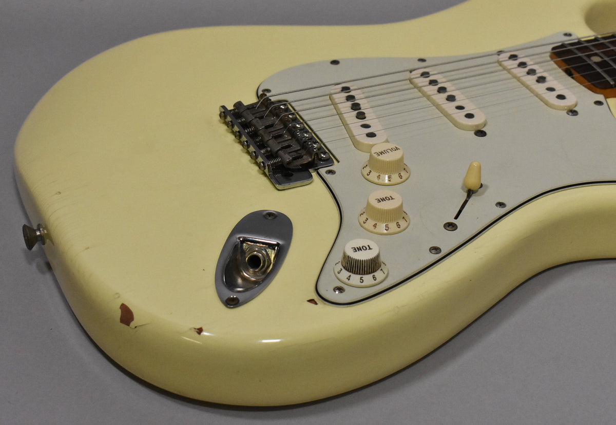 1971 Fender Stratocaster Olympic White Refinish 4-Bolt CBS w/HSC