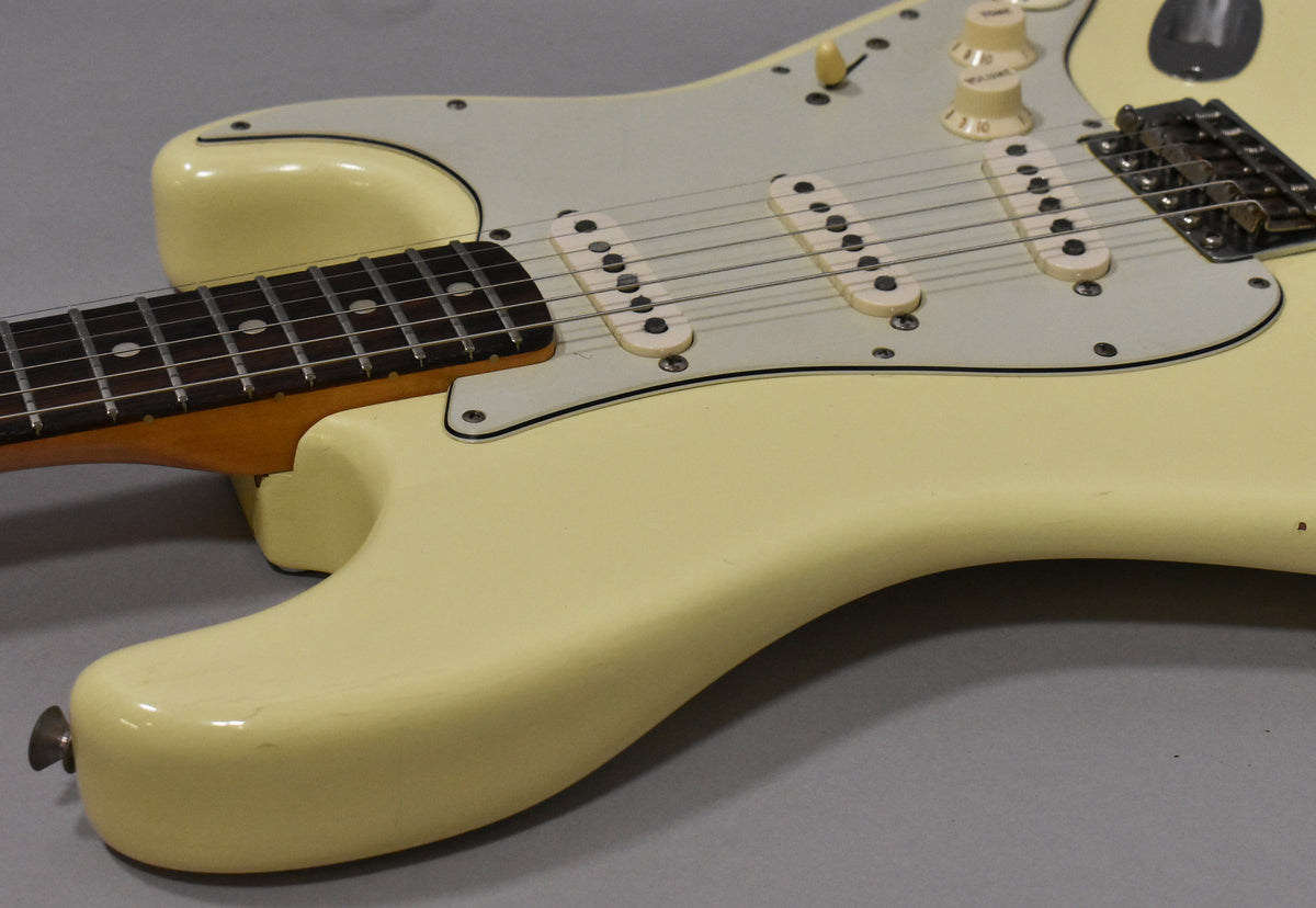 1971 Fender Stratocaster Olympic White Refinish 4-Bolt CBS w/HSC