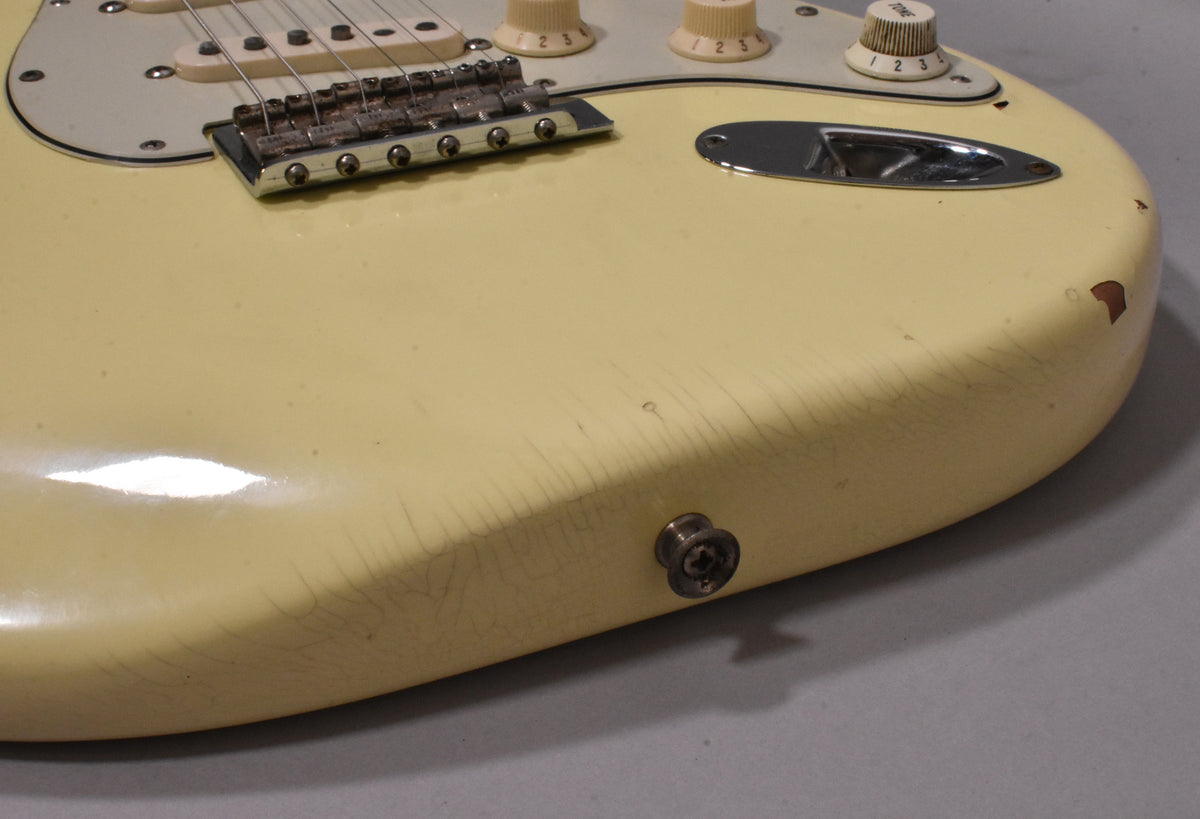 1971 Fender Stratocaster Olympic White Refinish 4-Bolt CBS w/HSC