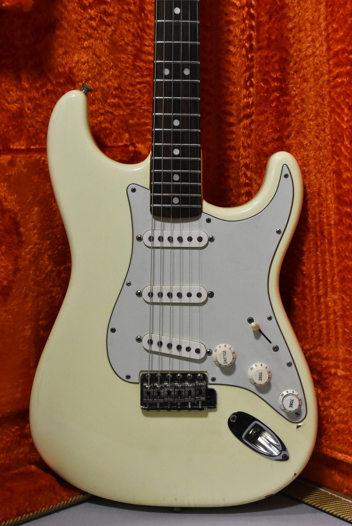 1971 Fender Stratocaster Olympic White Refinish 4-Bolt CBS w/HSC