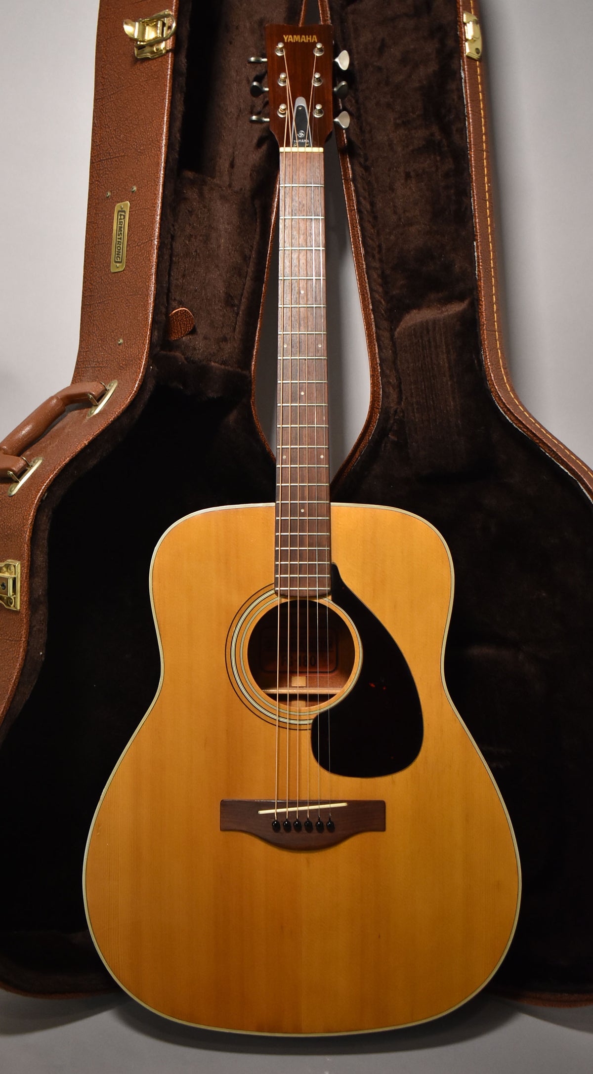 1972 Yamaha FG-180 Red Label Dreadnought Acoustic Natural FInish w